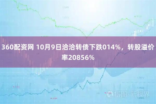 360配资网 10月9日洽洽转债下跌014%，转股溢价率20856%