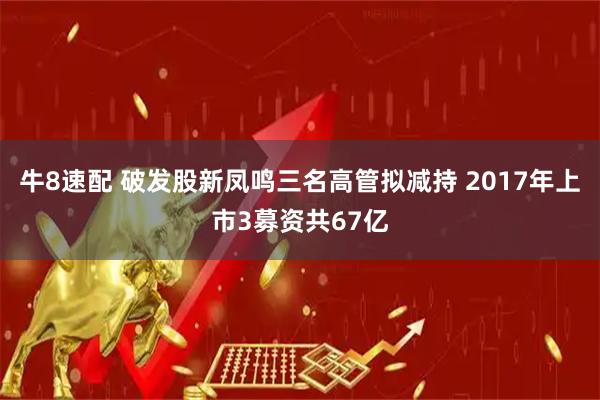 牛8速配 破发股新凤鸣三名高管拟减持 2017年上市3募资共67亿