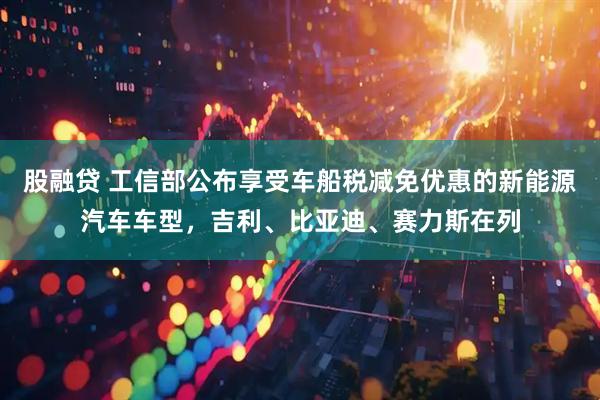 股融贷 工信部公布享受车船税减免优惠的新能源汽车车型，吉利、比亚迪、赛力斯在列
